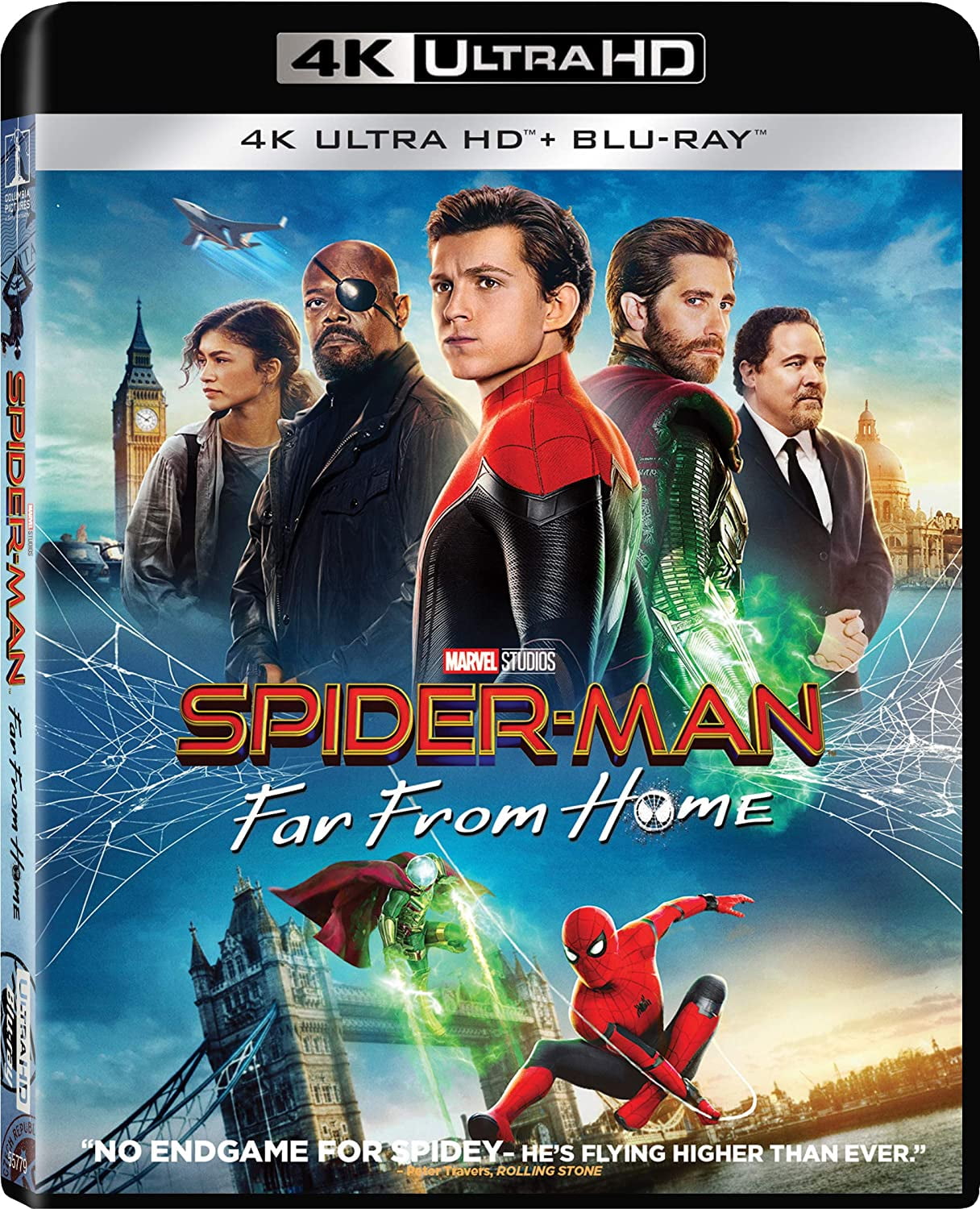 Spider man Far From Home Walmart Exclusive Blu ray DVD Night Monkey Action Figure Walmart