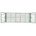thumbnail image 6 of SAFAVIEH Adina Outdoor Wrought Iron Garden Bench, Antique Green, 6 of 9