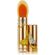 Spectrum Collections Beauty and The Beast Kabuki Make Up Brush, Spectrum Single Retractable Kabuki Brush for Foundation, Blusher and Powder, Official Disney Makeup Brush, Beauty and the Beast Lumiere