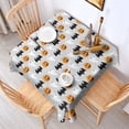 thumbnail image 2 of Halloween Pumpkin Ghost Bat Pattern Square Tablecloth,Waterproof Square Table Cover,Wipeable Spillproof Washable Table Cover for Home Kitchen Party Decor 42"X42"(107x107cm), 2 of 6