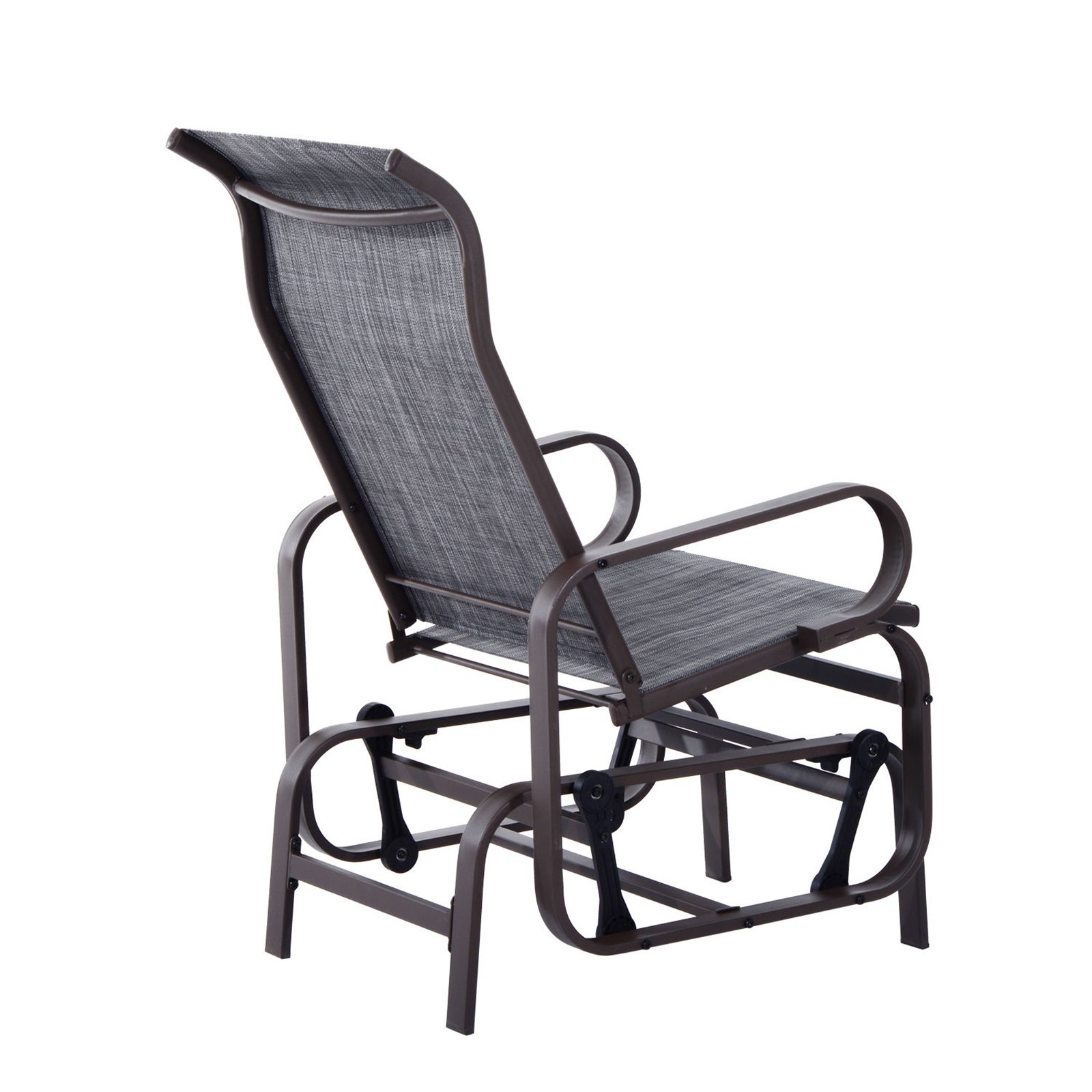 Outsunny Gliding Lounger Chair with Lightweight Construction, Gray - image 4 of 6