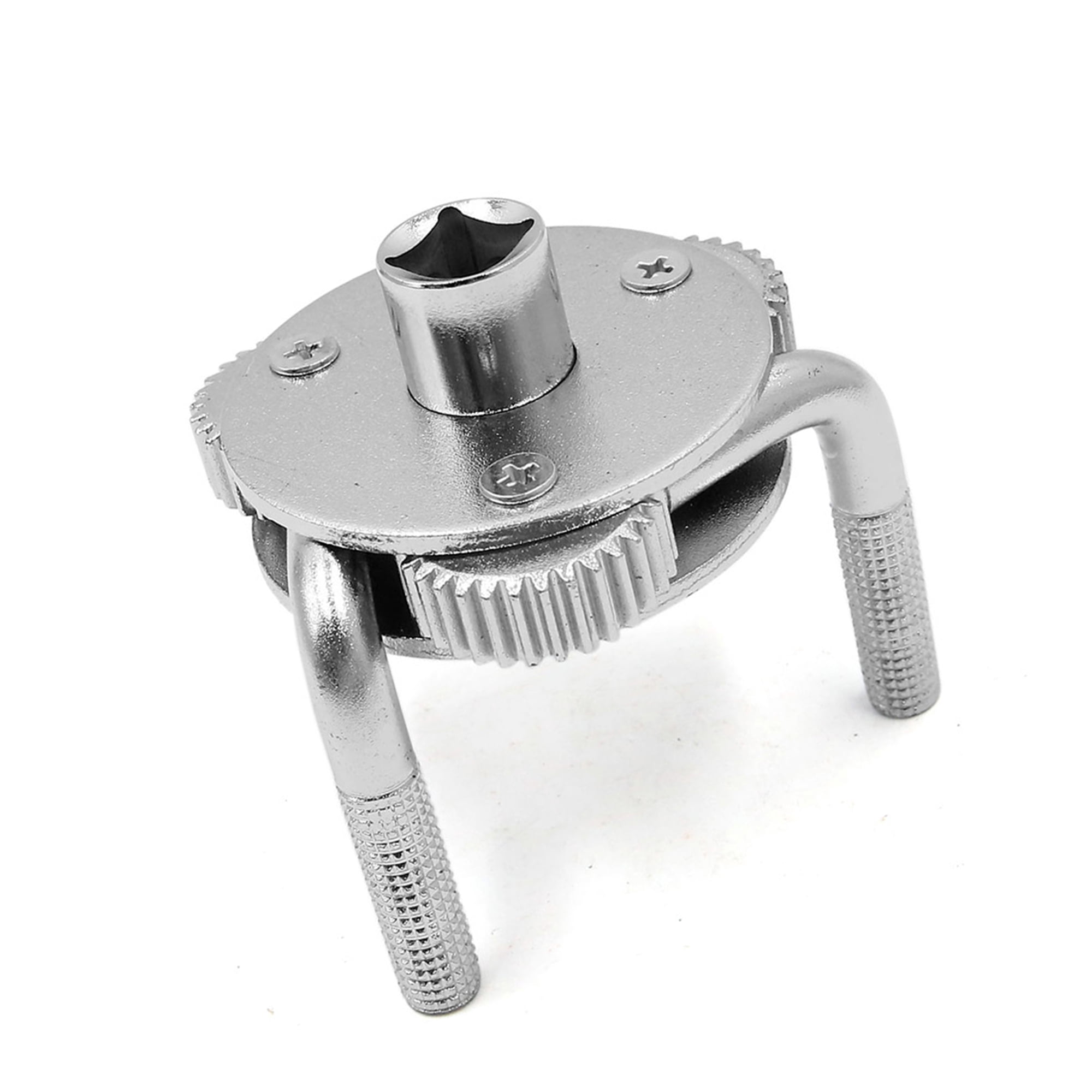 Unique Bargains 60-105mm 2 Way 3 Jaw Oil Filter Wrench Remover Tool Silver Tone