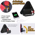 thumbnail image 4 of Luz de advertencia triangular LED, luz de trabajo recargable por USB, luz de advertencia para automóvil, luz de trabajo COB impermeable de 30 W WD.WDQZL lupa led, 4 of 7