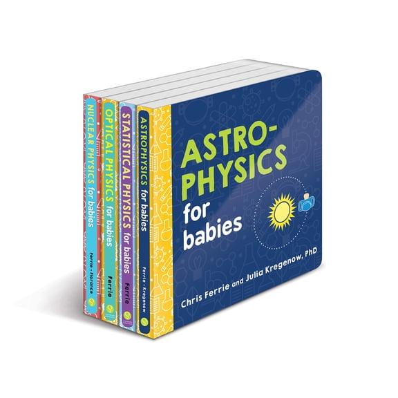 Pre-Owned Baby University 4-Book Physics Set: Explore Astrophysics, Nuclear Physics and More with this Ultimate STEM Gift for Kids