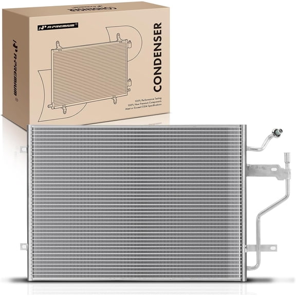 A-Premium Air Conditioning A/C Condenser Compatible with Dodge Ram 2500, Ram 3500, 1994-1997, 5.9L, Replace# 4579, 550555824AA