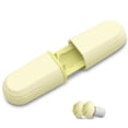 thumbnail image 1 of Shengyu Sleeping Earplugs Reusable Soundproof Silicone Ear Muffs Kids Adults Hearing for Protection Ergonomic Construction Study Yellow 1Set, 1 of 6