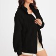 thumbnail image 4 of Womens Winter Long Sleeve Button Sherpa Jacket Coat Pockets Warm Fleece, 4 of 5