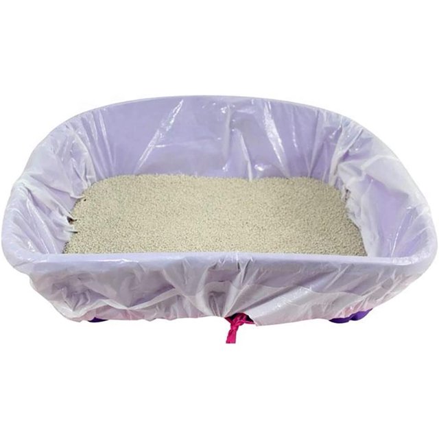Paquete de 20 bolsas de arena para gatos con cordones resistentes a los arañazos para arena mediana y grande (20 piezas, blanco, 36 pulgadas x 19 pulgadas) ShuxiuWang 8390611165505