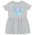 thumbnail image 3 of Inktastic Big Sister Elephant Girls Toddler Dress, 3 of 5