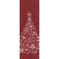 thumbnail image 2 of BERTHMEER 2'x6' Christmas Runner Rugs for Hallway Entryway Christmas Tree Gifts Print Holiday Decor Runner for Indoor Entrance Kitchen Bathroom Bedroom Washable Non-slip Rug,Red, 2 of 6