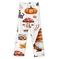 thumbnail image 3 of Fall Thanksgiving Pumpkin Pajama Pants Breathable with Pockets Pajamas For Lady Vintage Sleeping Pants Bedroom Homewear, 3 of 6