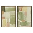 thumbnail image 2 of Kate and Laurel Sylvie United Colors III and IV Framed Canvas Wall Art Set by Amy Lighthall, 2 Piece Set 23x33 Gold, Modern Soft Watercolor Abstract Art Set for Wall Home Decor, 2 of 6