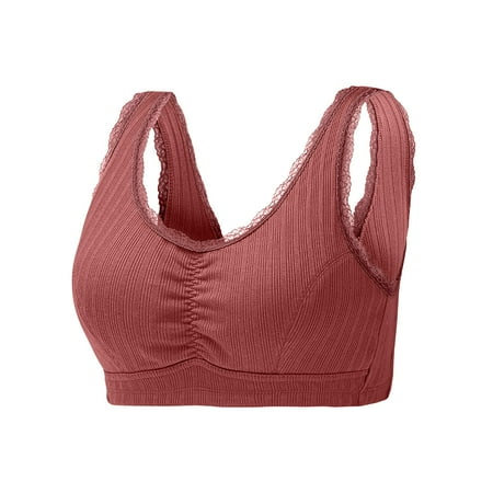 

AIEOTT Women Solid Casual Intimates Underwear Lace Edege Comfortable Bra