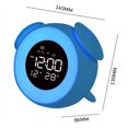 thumbnail image 2 of Reloj Digital Led, Luz De Despertador, Reloj Despertador, Lámpara De Mesa Con Música, Modo De Puesta De Sol, Luz Nocturna Para Escritorio De Decoración De Dormitorio Infantil Cateissary HA022640-00, 2 of 7