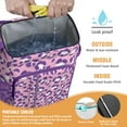 thumbnail image 2 of Travel Cooler Bag - Pink and Purple Of Leopard Print Camping Beer Cooler Backpack with Bottle Opener- Waterproof Insulated Picnic Backpacks - Cooler Bag for Beach, 2 of 6