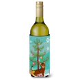 thumbnail image 1 of "Treasures Toyger Merry Christmas Tree Botella Bebida Aislante Hugger, 750 ml, Multicolor" Caroline's Treasures  BB4434LITERK, 1 of 1