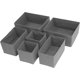 thumbnail image 3 of Caja de almacenamiento plegable descubierta de seis piezas Caja de comestibles Caja de almacenamiento de juguetes Caja de almacenamiento de ropa para el hogar, 3 of 6