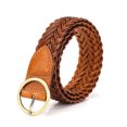 thumbnail image 2 of Cheers.US Women's Braided Leather Belt Skinny Woven Braided Belt O-Ring Buckle Leather Belt for Dress, Jean, Skirt, Pant, 2 of 7