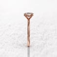 thumbnail image 4 of Jewelerix 14K Yellow Gold Vermeil Proposal Ring 4 Prongs Oval Cut Birthday Gift Ring Handmade 1 CT Moissanite Engagement Promise Gift Ring, 4 of 6