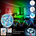 thumbnail image 4 of Tira de luces LED con Control Bluetooth, cinta Flexible 2835 RGB, cc 5V, lámpara de cinta LED, TV, PC, retroiluminación para habitación, decoración de ordenador, 4 of 4