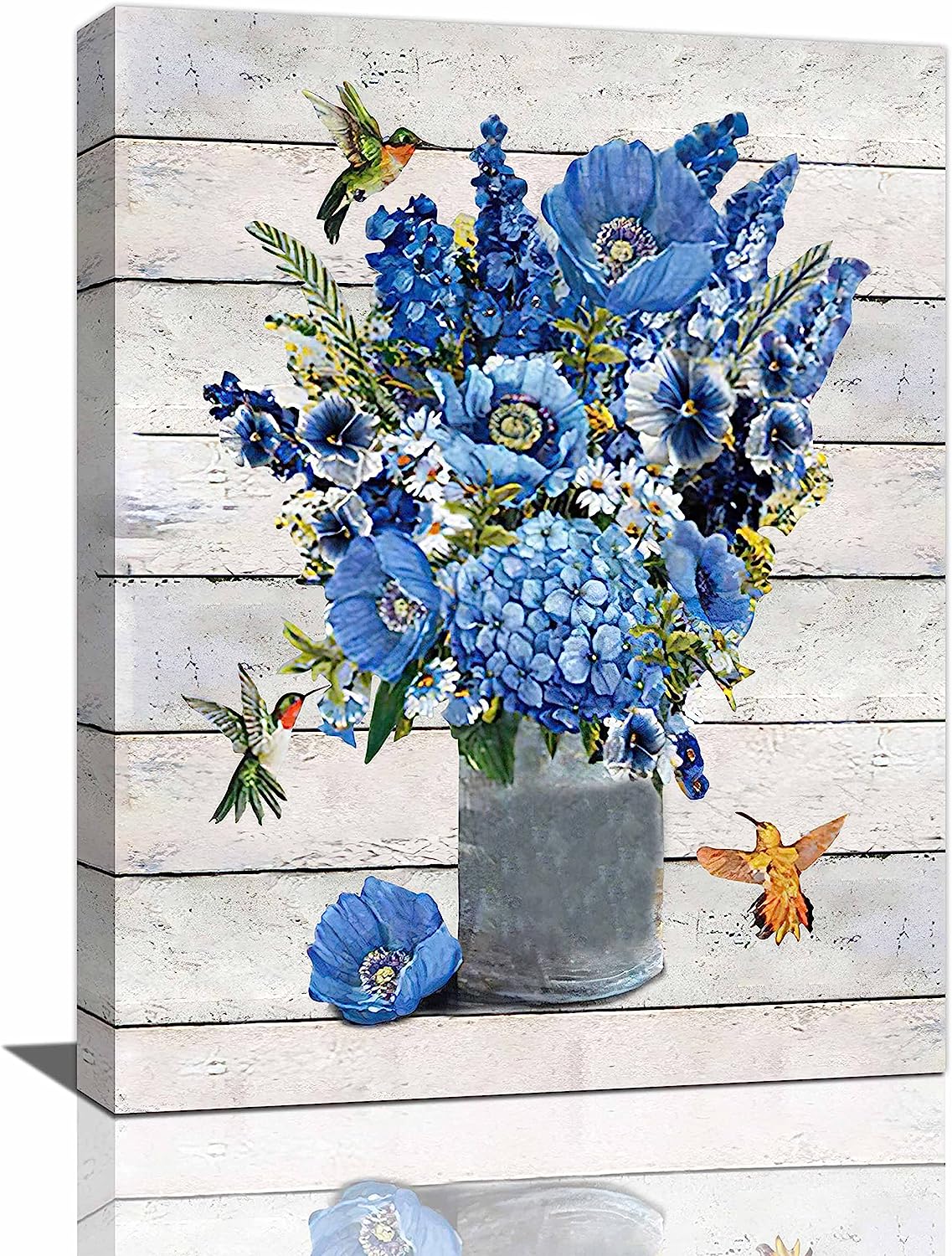 Farmhouse Floral Wall Art Rustic Flower Pictures Wall Decor Country