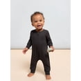 thumbnail image 2 of Modern Moments by Gerber Baby Neutral Super Soft Viscose Long Sleeve Coverall, Sizes Newborn - 12 Months, 2 of 10