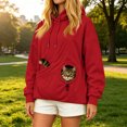 thumbnail image 3 of Cat Pouch Hoodie Pet Carrier Sweatshirt Large Pocket Pullover Shirt Wearable Cat Dog Carrier Hoodie, 3 of 4