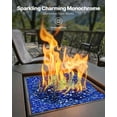 thumbnail image 2 of VEVOR 20 LBS Fire Glass 3/4-Inch Round Fireplace Glass Rocks for Fire Pit Cobalt Blue, 2 of 9