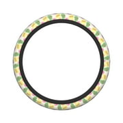 XMXY Car Steering Wheel Cover, Candy Art Hearts Pattern Non-Slip Jeep Truck Universal Elastic Steering Wheel Protector 15 inch
