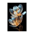 thumbnail image 5 of Mudket Framed,Luxury Canvas Wall Art,Ready to Hang,Golden Floral Canvas Print,Modern Botanical Wall Decor,Flower Wall Pictures, for Bedroom Living Room Bathroom Office Decor - 12"L x 8"W, 5 of 10