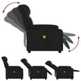 thumbnail image 3 of vidaXL Massage Recliner Chair Black Faux Leather, 3 of 5
