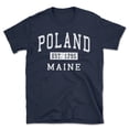 thumbnail image 1 of Poland Maine Classic Established Men's Cotton T-Shirt, 1 of 1