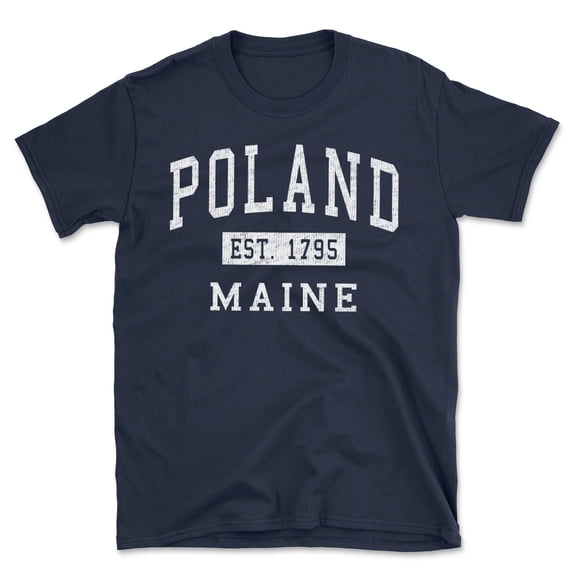 Poland Maine Classic Established Men's Cotton T-Shirt