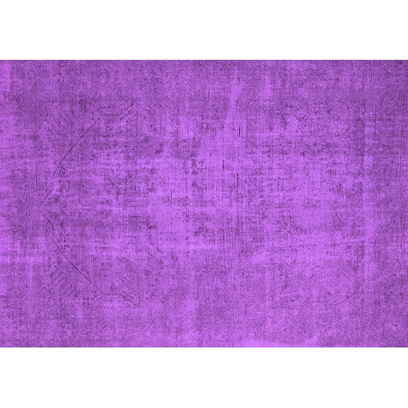 Ahgly Company Indoor Rectangle Oriental Purple Industrial Area Rugs, 5' x 7'