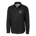 thumbnail image 2 of Men's-Cutter & Buck  Black Minnesota United FC Big & Tall Rainier PrimaLoft Eco Insulated Full-Snap Quilted Shirt Jacket, 2 of 3