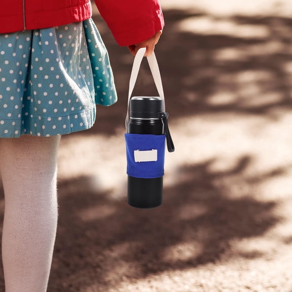 FOMIYES Stylish Canvas Coffee Cup Sleeve with Adjustable Strap for Everyday Use and Travel Convenience