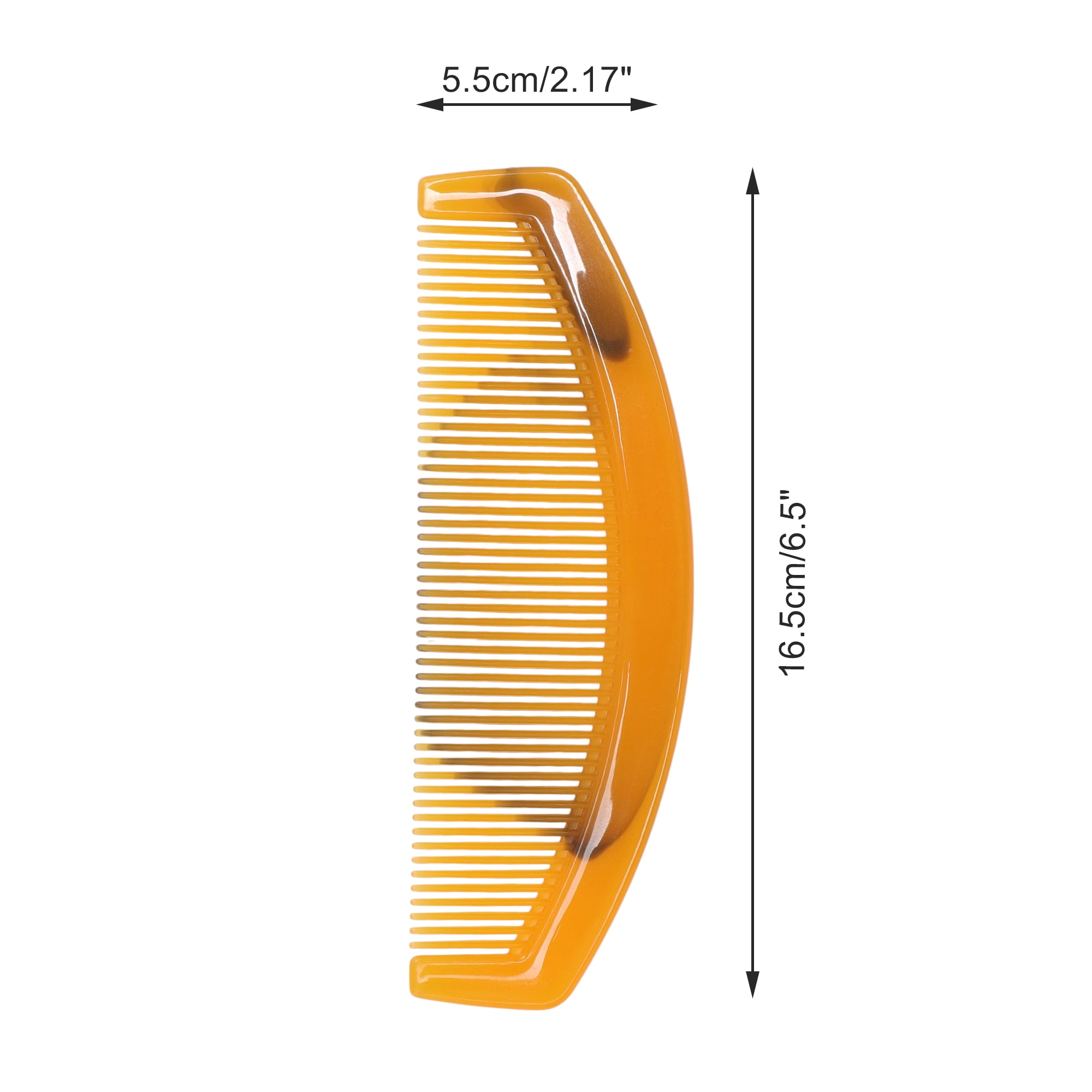 Unique Bargains 1 Pc Women Portable Tendon Comb for Curly Hair in Vibrant Orange Color