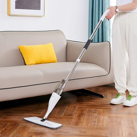 360° Rotating 2 in 1 Spray Mop, Wet and Dry Rotating Flat Mop with Water Sprayer, Microfiber Spray Mops for Floor Cleaning, Hands-free Cleaning Tool for Hardwood, Tile Floors