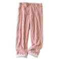 thumbnail image 2 of Elvqul Pajamas Pants for Women,Womens Pajamas,Pants Only Winter Soft Flannel Comfortable Holiday,Pink,Size M, 2 of 9
