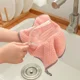 thumbnail image 4 of Pañuelo de terciopelo coral para colgar, toallas de limpieza con estampado de piña, paño de limpieza absorbente de agua que no suelta pelusa, 4 of 5