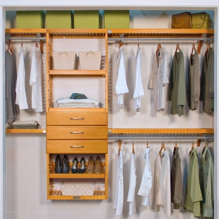 Rebrilliant Drummond 12 Deep Premier 120 W Closet System With 3 This On Opens A Dialog That Displays Additional Images For Product With The Option To Zoom In Or Out