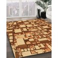 thumbnail image 2 of Ahgly Company Indoor Rectangle Patterned Cantaloupe Orange Area Rugs, 4' x 6', 2 of 6