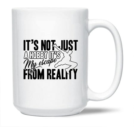 

Parkour Graphic Ceramic Coffee Mug It s Not Just A Hobby It s My Escape From Reality White Mug Cup Parkour Coffee Mug Cup Gift Ideas Awesome Parkour Porcelain Teacup 15 Oz.