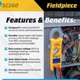 thumbnail image 2 of Multímetro con pinza Fieldpiece SC260 True RMS con temperatura, 2 of 6