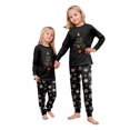 thumbnail image 6 of Family Pajamas Matching Sets - 2 piece Black Christmas Tree Print Long Sleeve Top and Pants Loungewear, Merry Christmas Festivel Theme Gifts for Whole Family for 9 Years Pjs, 6 of 7