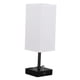 thumbnail image 5 of Lámpara de noche con puerto USB y salida, lámpara de mesa con puerto USB C + a y salida de CA para dormitorio, lámpara de de noche pequeña para Blanco Yinane Lámpara de noche, 5 of 8