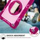 thumbnail image 4 of Funda Color Shock para iPad Mini 4/5 con correa para el hombro, correa de mano, soporte ajustable, a prueba de golpes, apta para niños, 4 of 5