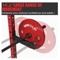 thumbnail image 4 of Safety Catches, Spotter Arms-Fit 2"x 2" Tube, with 1" Hole for Squat Rack Power Rack Cage, 800LBS Capacity (1 Pair), 4 of 7