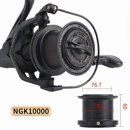 Large Deep Sea Fishing Reel 10000 Series Spinning Reel Durable Metal Construction High Line Capacity Saltwater Fishing Reel For Big Game Ocean Fishing