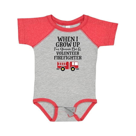 

Inktastic Firefighter Volunteer Fireman Gift Baby Boy Bodysuit